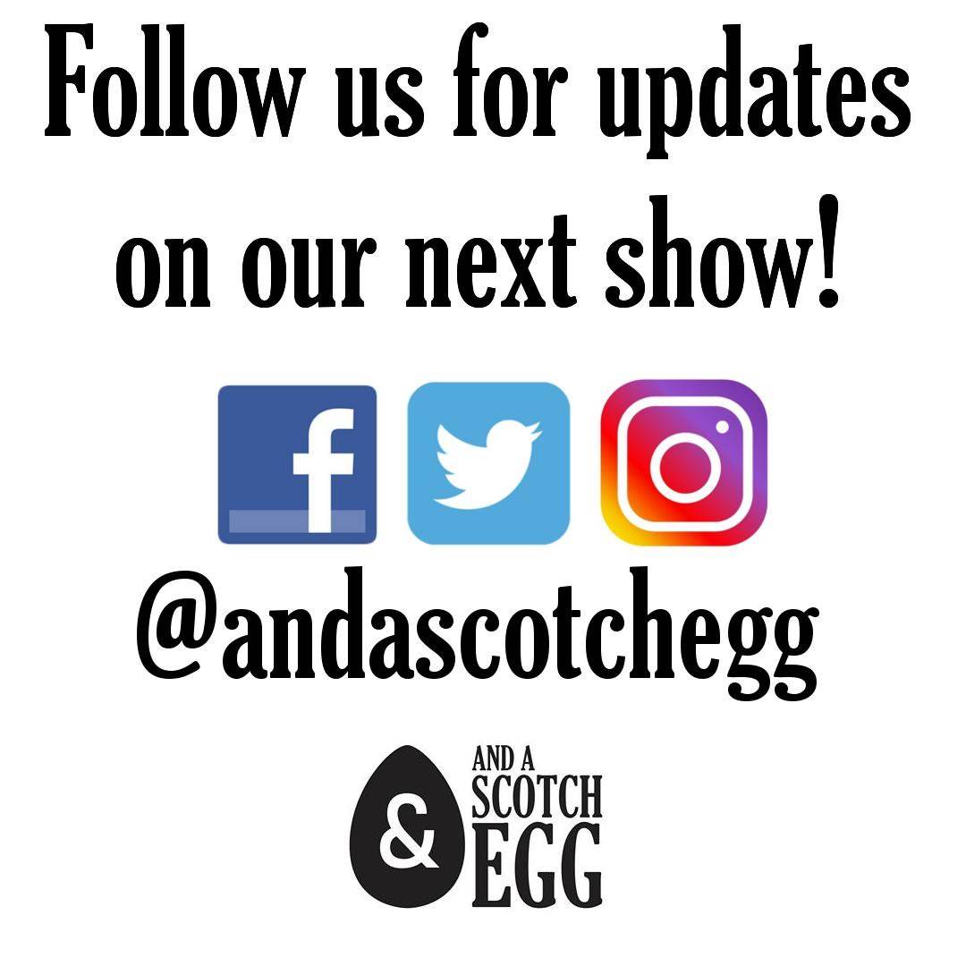 andascotchegg's tweet image. Pleased to announce our next show will be June 2nd at 7pm! See you then at @comedybar!

Follow us for more updates!

#ComedyTO #AndAScotchEgg #PanelShow
