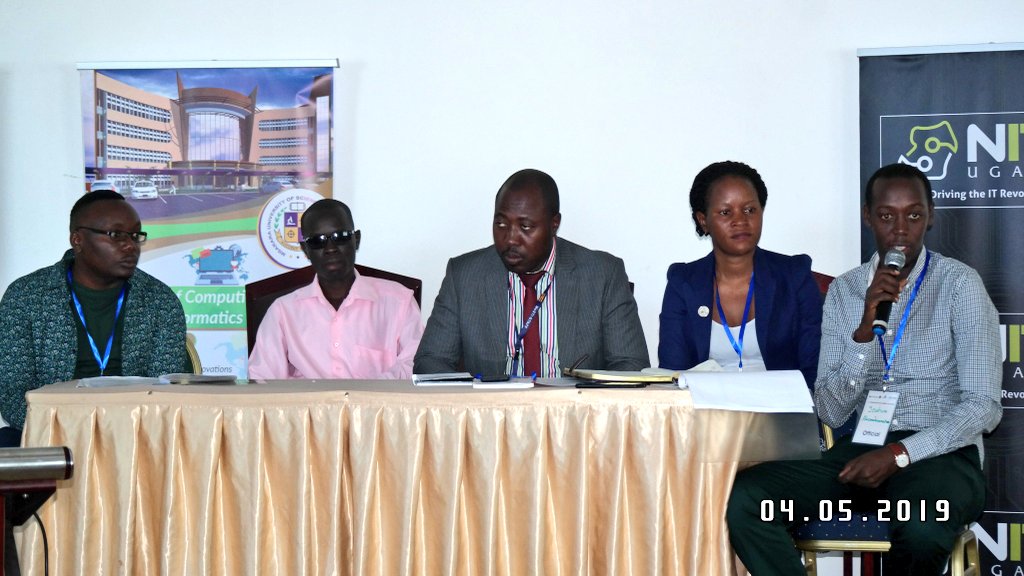 NITAUganda1's tweet photo. Vote of thanks to Mbarara University @CamtechUganda @NITAUgandaED @FrankTumwebazek & all partners of @ugtechsummit for bridging such industry gaps #techsummitug @MoICT_Ug @MbararaUST @kimrichies @andela_UG @innovationstrms @Oyester_Pearls @IBM @nbstv @BishopStuartUni @getaplot ๐ https://t.co/FNAT8agxeD