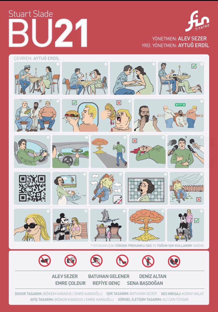 "Bu 21"
-Tiyatro Fin-
25 Mayıs Cumartesi 20:30’da
Biletler kadikoyemektiyatrosu.com 
Gişe No: 0542 213 60 50