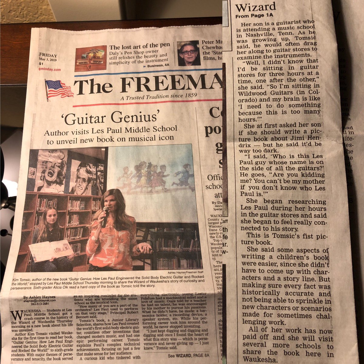 It’s my first time as front page news! 🗞 #GuitarGenius