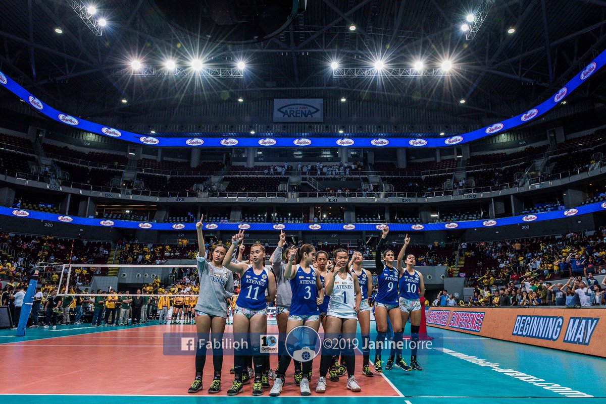 After a heartbreaking loss to the FEU Lady Tamaraws, Team Ateneo will still have one last chance to secure a finals spot on Wednesday. Don’t forget to support and cheer for the Lady Eagles! Believe in Heartstrong. 💙

#OBF #ONE81GFIGHT #SoarHighEagles