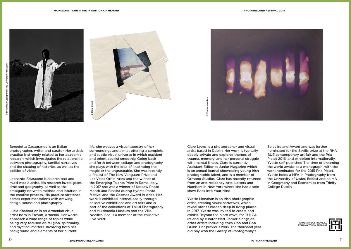 PhotoIrelandFST's tweet photo. Here is the poster and the catalogue pages that relate to The Invention of Memory. More at https://t.co/vr5bRO8r6U

#PhotoIrelandFestival #PhotoIrelandFoundation
#ContemporaryPhotography #IrishPhotography https://t.co/h0YFtt0bPK