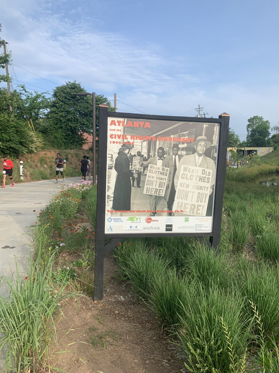 We did it! Haven’t done a 5K in years. The #APSrocks5k has inspired me to sign up for another :) Great #woggle through the West Side part of the #Atlbeltline @apsupdate @CarstarphenMJ