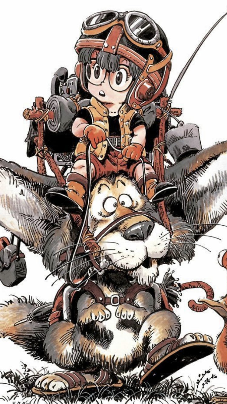 鳥山明　Drスランプアラレちゃんの漫画扉絵 鳥山明 Drスランプアラレちゃんの漫画扉絵 - メルカリ