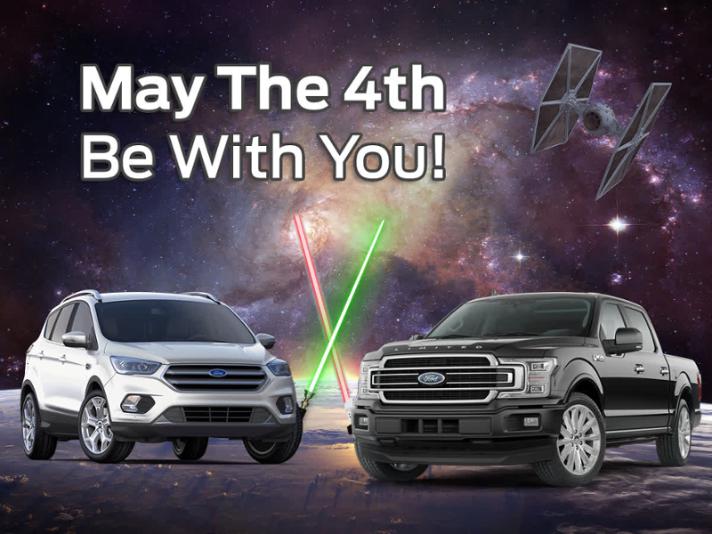 ChapmanAutoEHT's tweet photo. Are you on the dark side or light side? Happy Star Wars Day! #MayYourFORDBeWithYou https://t.co/PriAeM8loC

Don’t miss out on $5,000 Bonus Cash OR get 0% APR Ford Credit Financing on your new SUV! https://t.co/v2e5wM5uVv