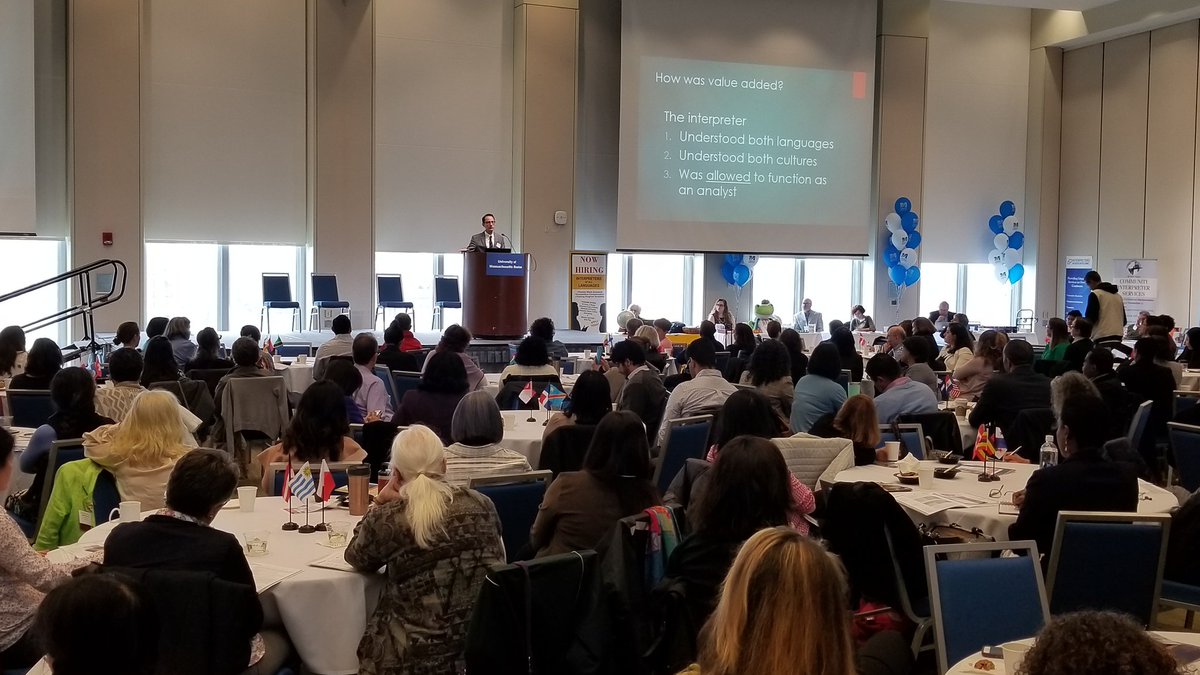 NETAtrans's tweet image. Jonathan Levy giving his #NETAconf2019 keynote presentation: The Linguist as Analyst: Where Expertise Adds Value.
#translation #interpreting #xl8 #1nt