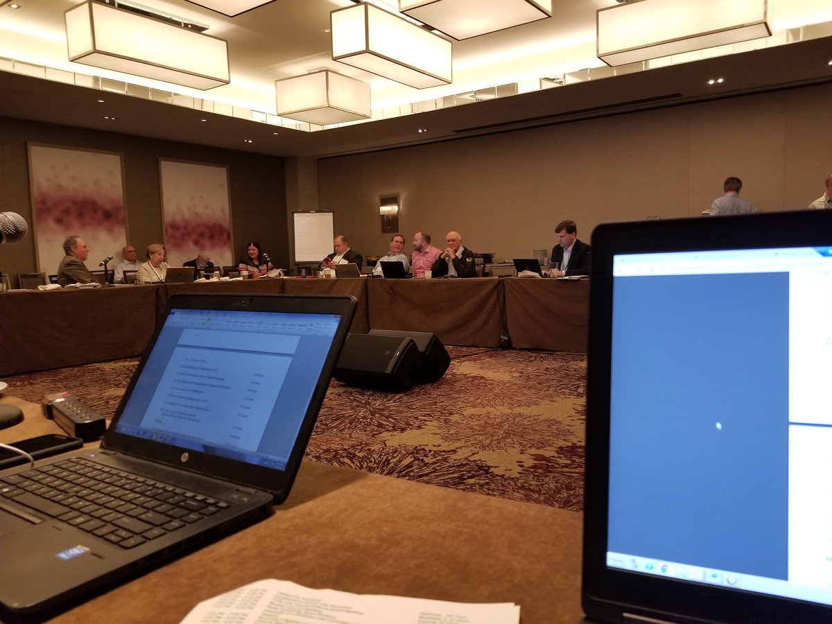 DavidVWilsonII's tweet image. Section Council meeting in full force at @abatips Section Conference.  Getting a report on our diversity efforts.