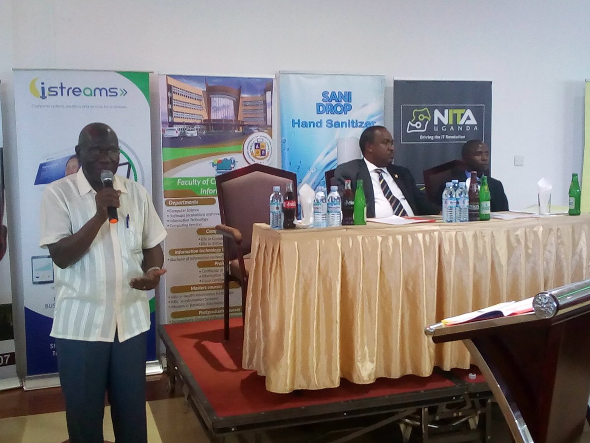 ugtechsummit's tweet photo. @MbararaUST Vice Chancellor Celestino Obua giving a note and introducing the honourable minister of Science and Technology Elioda Tumwesigye. @ugtechsummit #techsummitug @GeonHib @kimrichies @MwavuRogers @camtechug @innovationstrms @superpowernews @Oysters_Pearls https://t.co/YIxfYR97zC