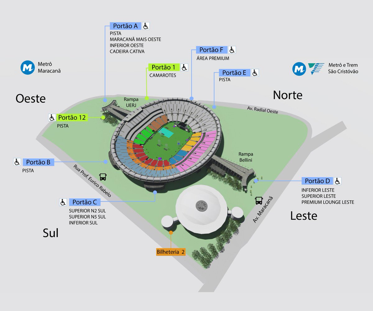 Acesso ao evento de hoje (04.05) no Maracanã