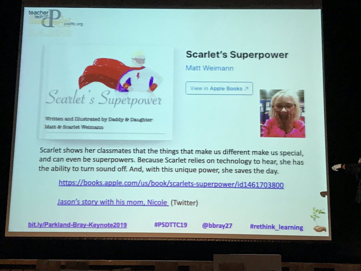 MrsBreidenbach's tweet photo. @MrWeimann - your daughter’s beautiful story being shared at #PSDTTC19 https://t.co/cO9eQpcyYj