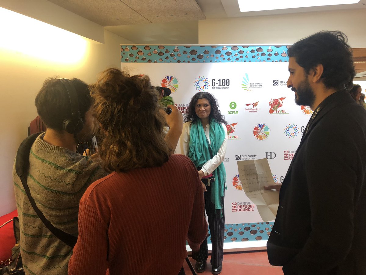 Refugees getting their voices heard 🙏🏼 #newvoices4eu #ConnectNow #globalsummitofrefugees