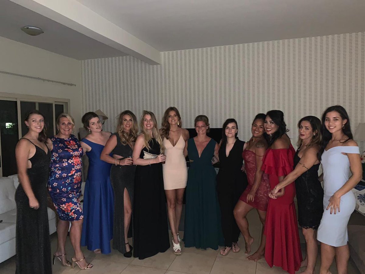 RAKRugby's tweet photo. These girls are scary on the pitch but I'm sure you'll agree they scrub up pretty well 😊. Well done ladies on an incredible season and for the Awards last night. #RAKRugby https://t.co/QLtCPs0TOZ