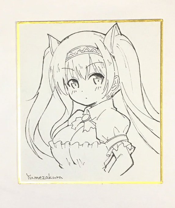 6日のオーガストオンリーですが、諸事情により新作複製色紙が出せなくなったため、こんな感じのミニ色紙を持って行こうと思います。色紙ストックがこれ一枚しかなかったので明日買って頑張ります笑#あいミス 