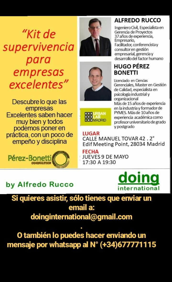 DoingInt's tweet image. Asiste y te aseguramos que aprenderás, sin aburrirte, pocas cosas pero que podras aplicar en forma inmediata.
Si quieres asistir, sólo tienes que enviar un email a:
doinginternational@gmail.com
.
O también lo puedes hacer enviando un mensaje por whatsapp al N° (+34)677771115