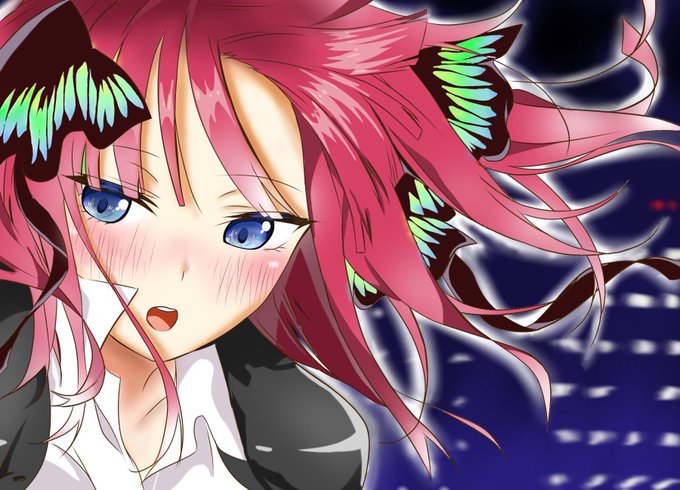 倫也さんがTwitterに投稿した中野二乃(五等分の花嫁)のイラスト。