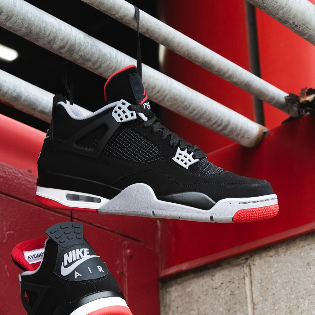 foot locker jordan 4 bred