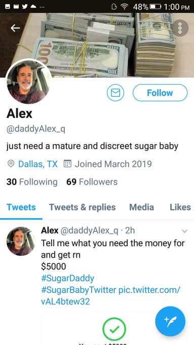 #sugardaddyscam  #heIsScamming  #reportthisprofile #sugardaddywanted #sugardaddydating #sugardaddyTwitterscam #sugardaddywanted<a href="/tag/sugardaddyscam"class="tags">#sugardaddyscam</a><a href="/tag/heisscamming"class="tags">#heIsScamming</a><a href="/tag/reportthisprofile"class="tags">#reportthisprofile</a><a href="/tag/sugardaddywanted"class="tags">#sugardaddywanted</a><a href="/tag/sugardaddydating"class="tags"><span>#sugardaddydating</span></a><a href="/tag/sugardaddytwitterscam"class="tags"><span>#sugardaddytwitterscam</span></a>