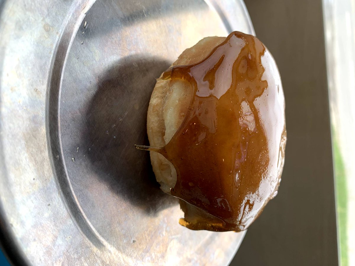 donutologykc's tweet photo. Got a Parisian style craving? You're in luck, our donut of the month for May is Crème Brûlée! Come try a taste of France. #kcdonuts #kansascity #kcmo https://t.co/pUac5IBQvC
