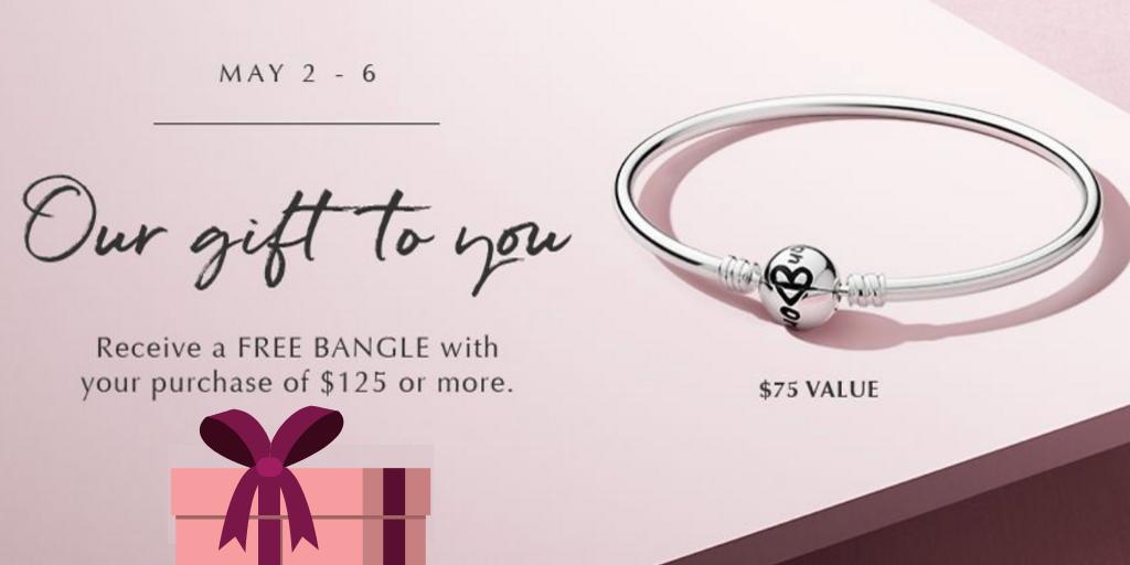 pandorawestland's tweet image. Wrap up your Mother&apos;s Day gifting and take home a special treat for yourself, an exclusive bangle.  It&apos;s our gift to you, with your $125 Pandora purchase. Only available while supplies last, so don&apos;t wait. Visit us today!  #PandoraWestland #Pandorabangle #Pandoraoffer