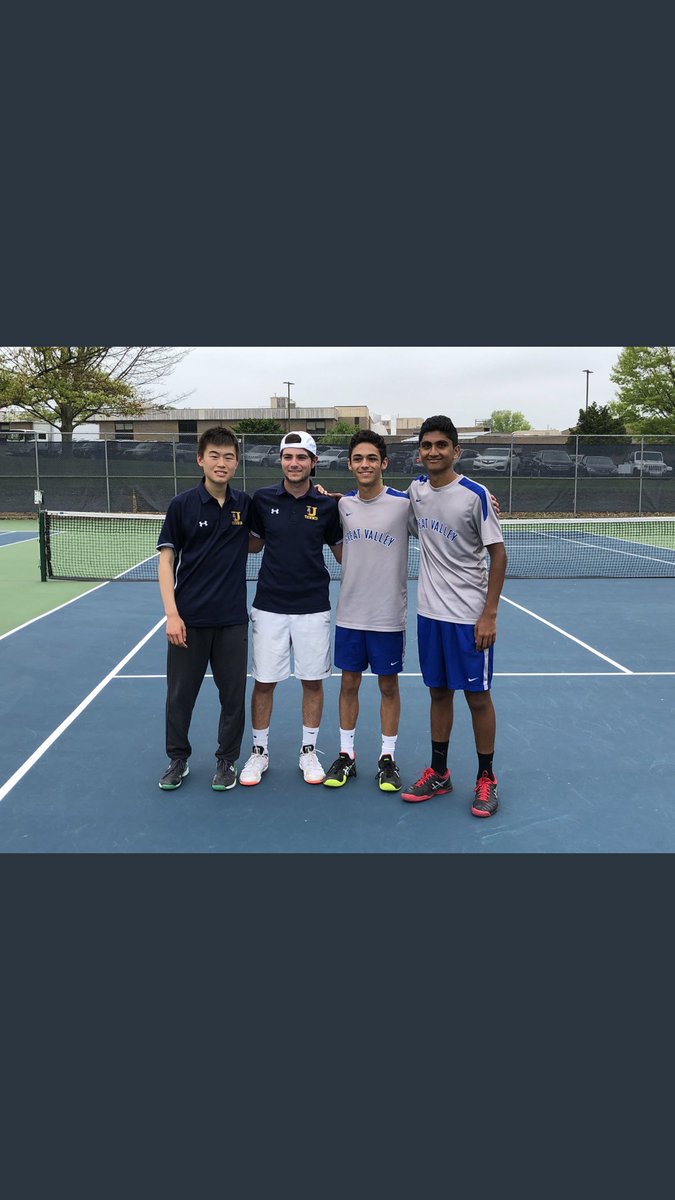 Clay and Vic lose in the finals in a tough one 5-7 6-2 7-5. Parik and Kevin get 4th. Clay and Vic will move on to districts next Friday at legacy