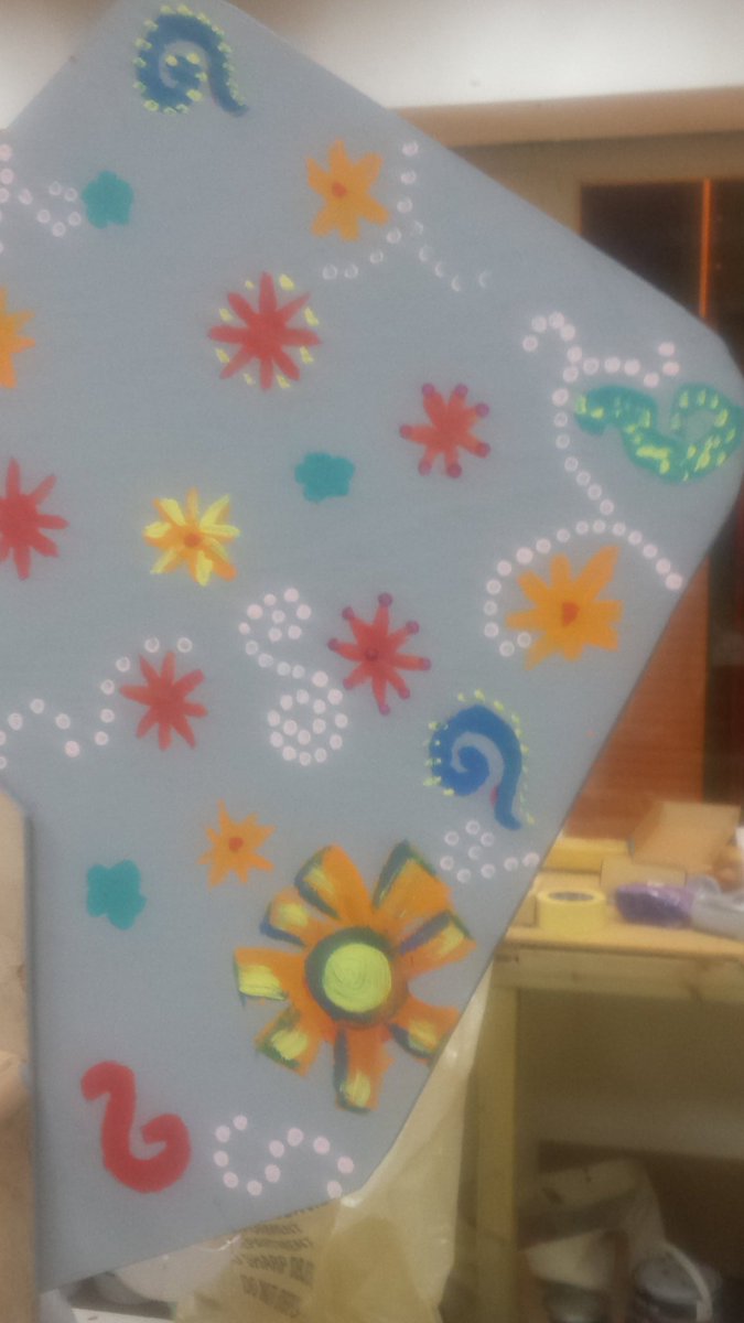 TheCornerDundee's tweet photo. Our main art piece is taking shape for #dundeedesignparade Such brilliant focus and creativity from all young people involved and fantastic support from our artist Brian. https://t.co/sU271Kaya4
