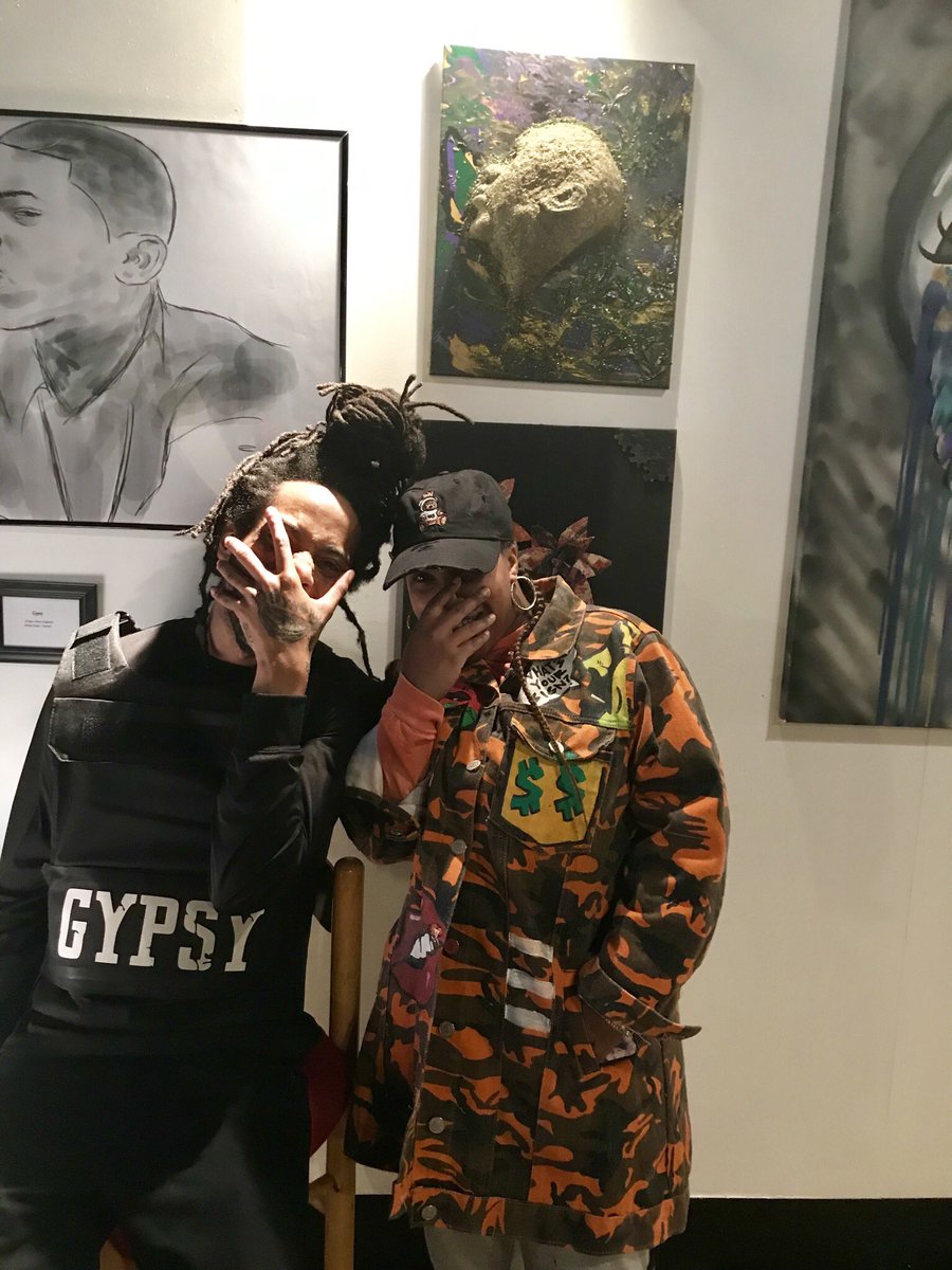 DamnboyyeTv's tweet photo. Views from my exhibit last night at #ArtStop https://t.co/HkH41ICGUy