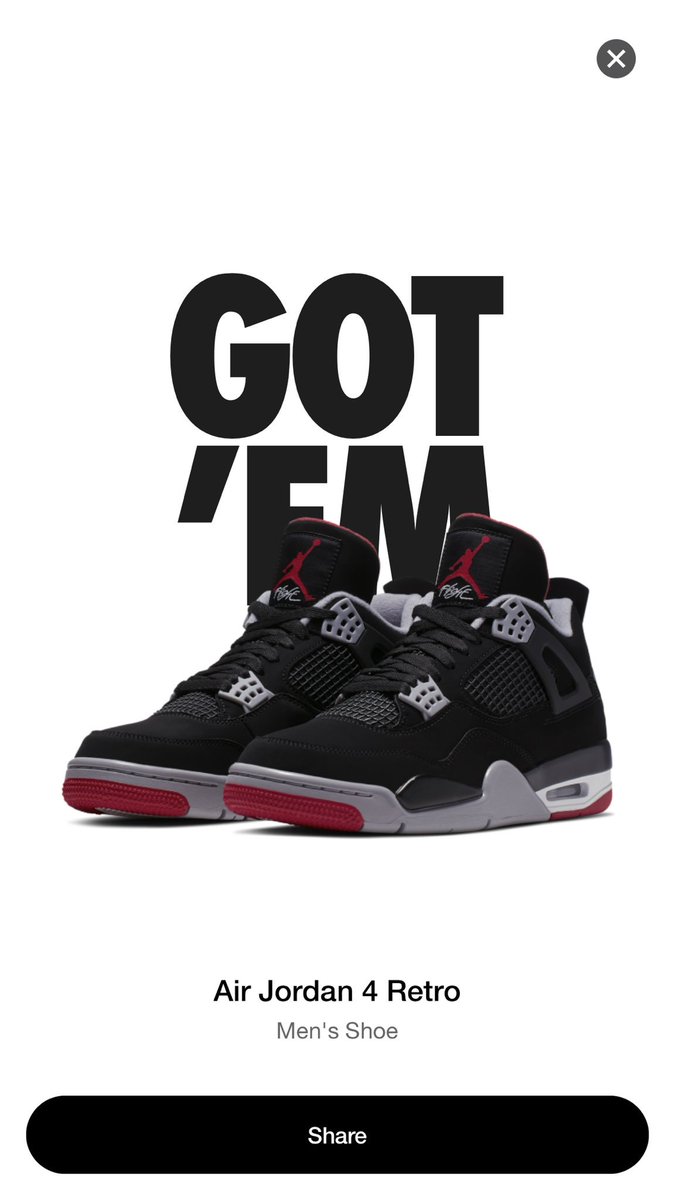 Got’em! #Nike #NikeAir #Jordan #JordanIV #Bred #Kicks #Sneakers #Fresh