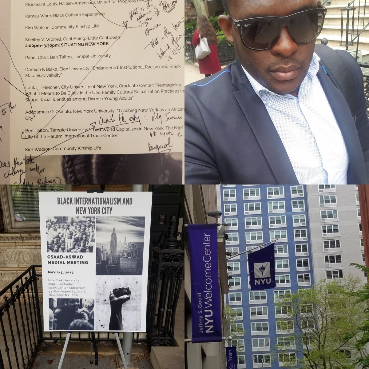 Damion_KB's tweet image. Black internationalism conference in the city...#ASWAD2019.."Endangered: Institutional racism and black make survivability"