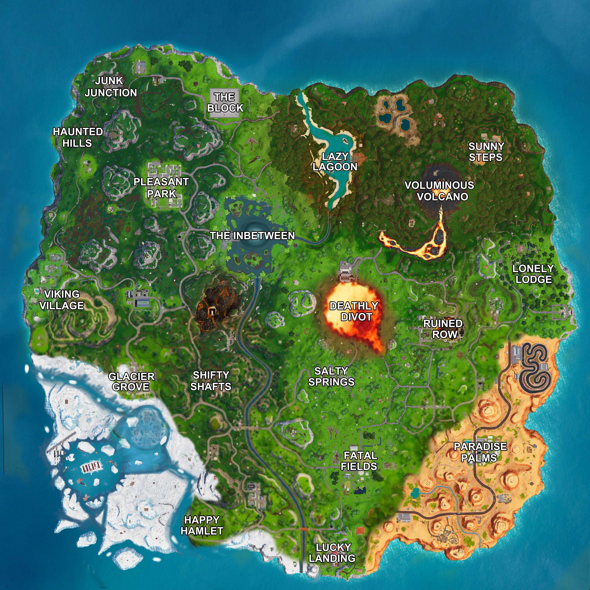 Fbrfeed On Twitter Fortnite Season 8 Final Map Concept Before Season