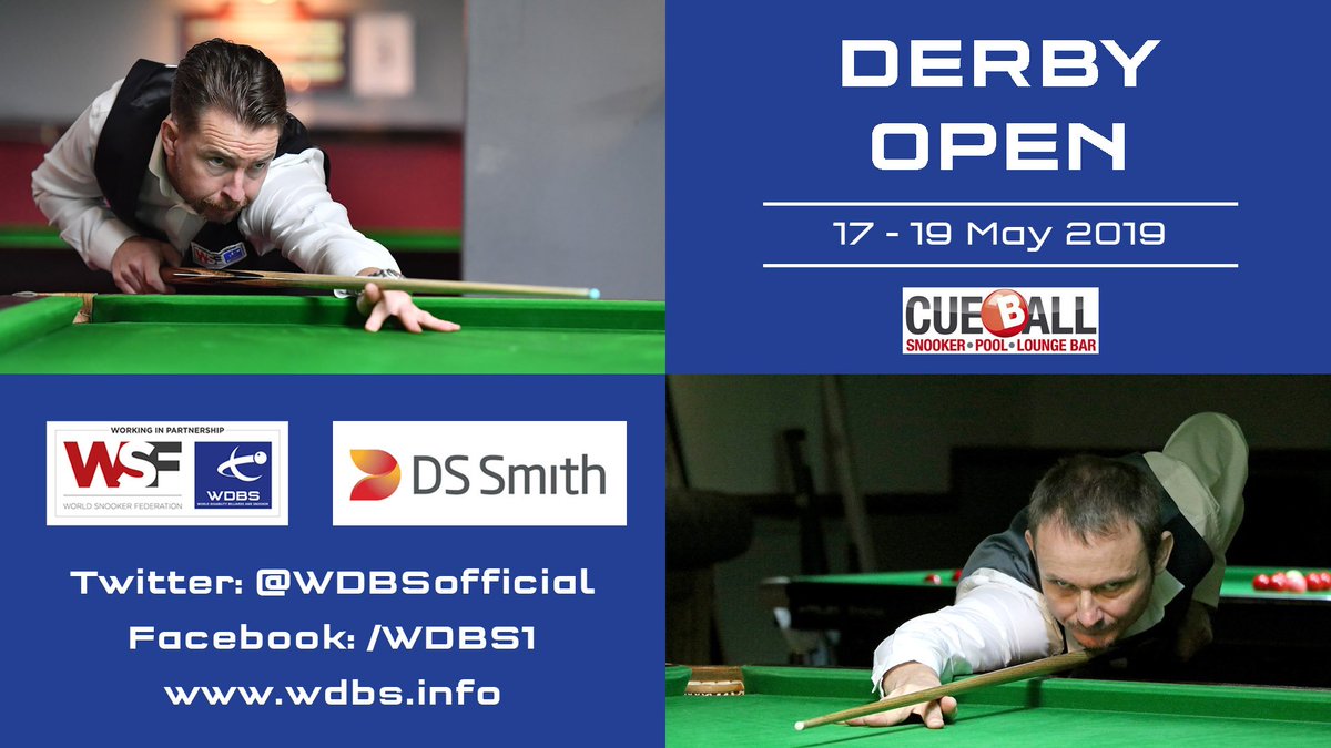 World Disability Billiards and Snooker (@wdbsofficial) on Twitter photo โฐ DERBY DEADLINE | There is less than one week to go to enter this season's <a href="/WDBSofficial/">World Disability Billiards and Snooker</a> Derby Open which will once again be held at the <a href="/CueballDerby/">Cueball Derby</a> from 17-19 May 2019.
Enter now โก wdbs.info/tournament-entโฆ
#Cue4All โฐ DERBY DEADLINE | There is less than one week to go to enter this season's <a href="/WDBSofficial/">World Disability Billiards and Snooker</a> Derby Open which will once again be held at the <a href="/CueballDerby/">Cueball Derby</a> from 17-19 May 2019.
Enter now โก wdbs.info/tournament-entโฆ
#Cue4All