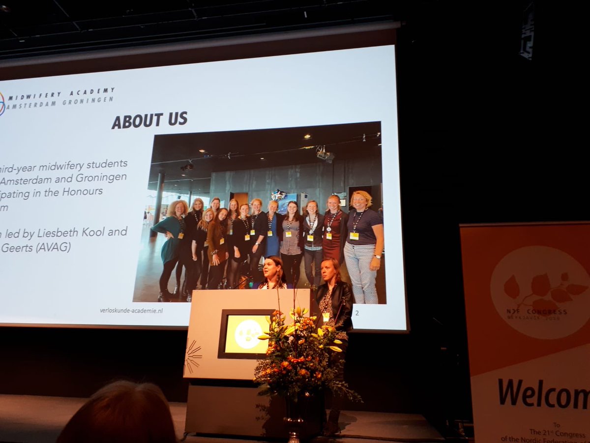 Fear of midwives and the consequence on clinical decision-making presented by our honours-students. So proud!! @MidwifeScience #midwiferyacademyamsterdamgroningen #NJF2019