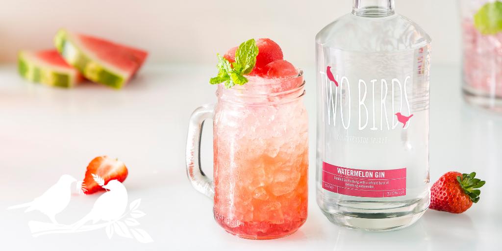 Another mighty fine offering for May from Two Birds - introducing Watermelon Gin 🍉
It's served here in a Melon &amp; Strawberry Crush 🍉🍓
Find the recipe on our Facebook page facebook.com/twobirdsspirits
It's certainly refreshing!
twobirdsspirits.co.uk
#gin #gincocktail