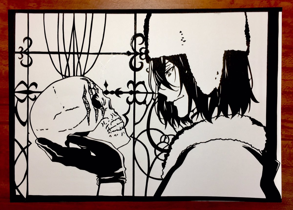 文豪ストレイドッグス 『フョードル・D』 切り絵 ドストエフスキー堂々