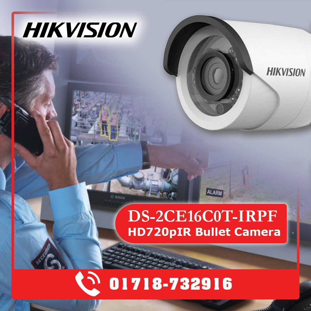 Third Eye Tech
eMail:3rdeyetechbd@gmail.com
thirdeyetechbd.com
Phone:+8801718732916
Brand:HIKVISION
Model:DS-2CE16C0T-IRPF
Type:HD720P IR Bullet Camera
Made In China 
Shop Online:bit.ly/2LmcT8q
#hikvision #hikvision Bangladesh #DS-2CE16C0T-IRPF