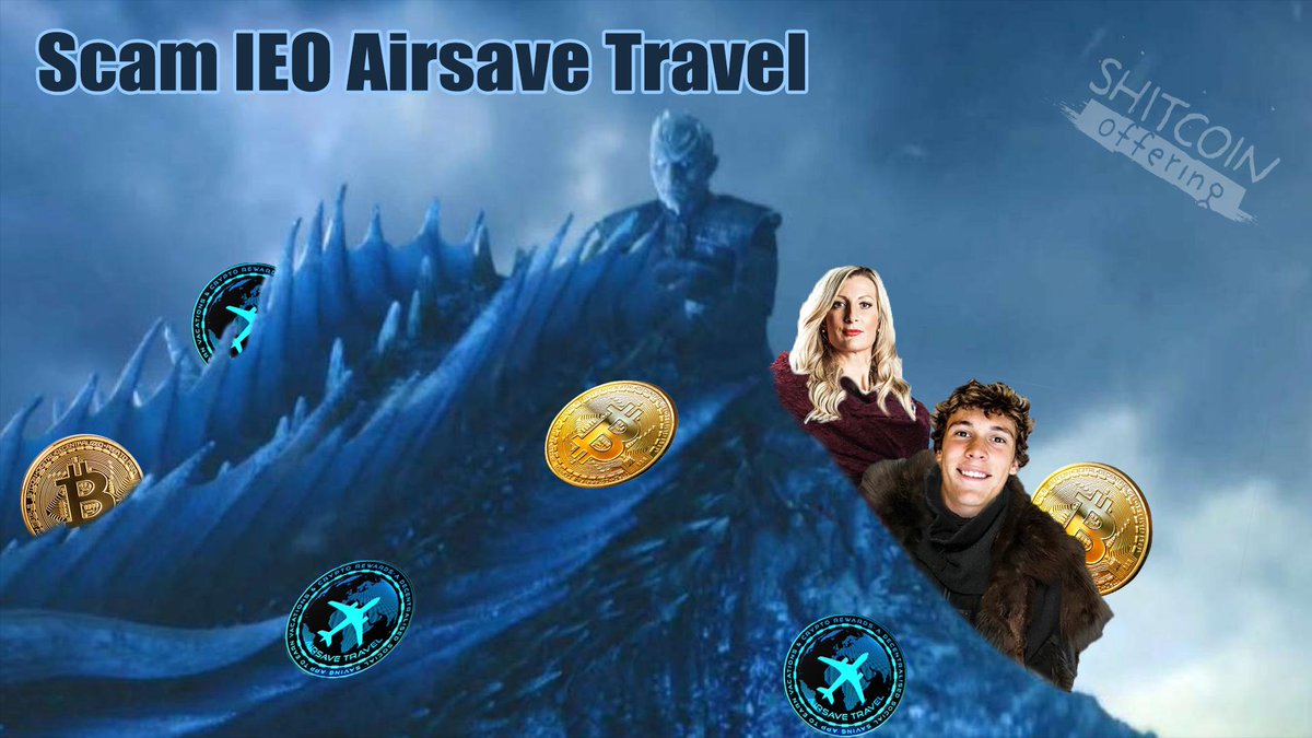 NoShitcoin's tweet photo. These dudes seem not to read us and continue to mine their dirty business🙊
Well, no fucking way we leave it like this😈
So sit back and enjoy the investigation about Airsave Travel IEO😏☠️

https://t.co/kZXBiXaBgS

#IEO #ICO #SCAM #Cryptocurrency #Bitcoin #Blockchain https://t.co/NnooYjnYNb