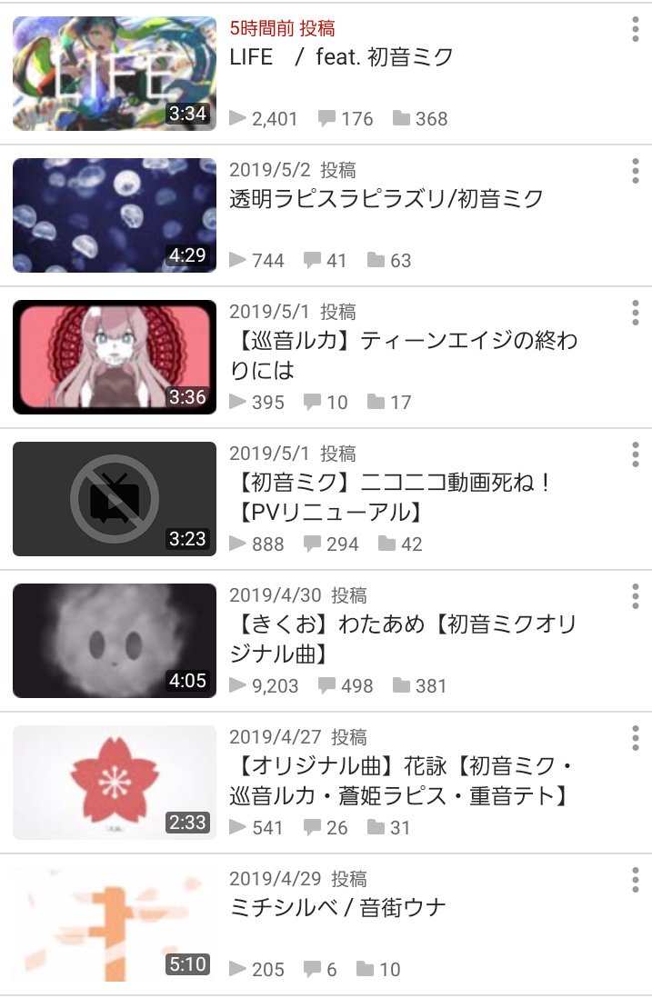 好きなボカロ曲を紹介するだけのアカウント Virtuala Kant Twitter