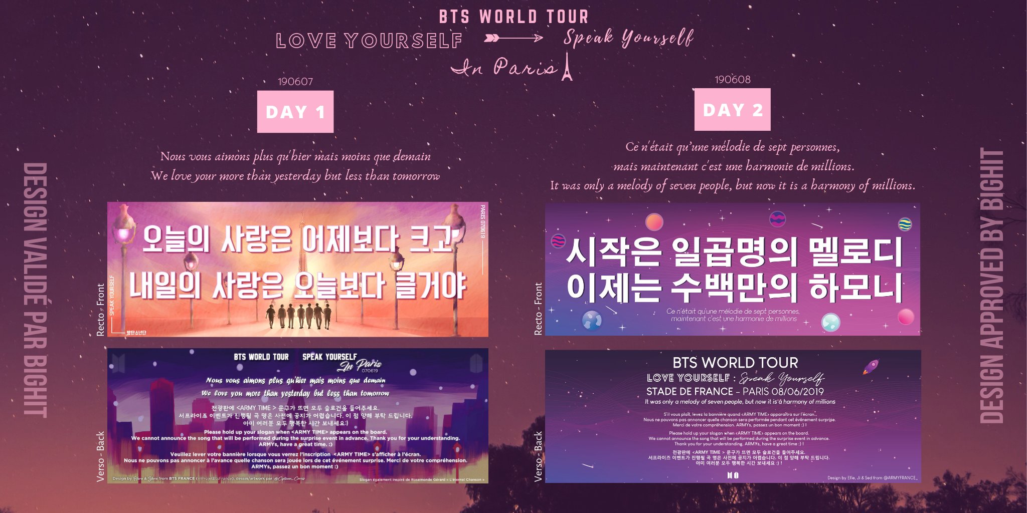 BTS FRANCE on Twitter "[CONCERT BANNERS] We are happy to announce that
