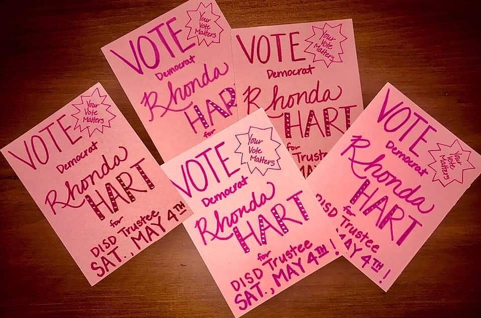 miracleguppy's tweet photo. 💥DICKINSON ISD TEXAS PEEPS GO VOTE NOW💥
✔🗳 Vote TODAY SAT 5/4 ✔🗳
💥RHONDA HART💥
#VoteWithYourHart #DriveChange #PostcardsToVoters #EveryVoteMatters https://t.co/eDimF0aVk2