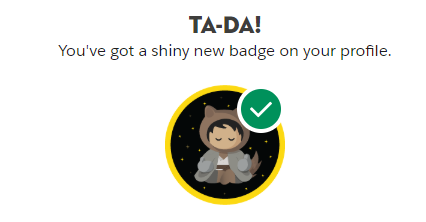 Enreeco's tweet photo. #MayThe4thBeWithYou Complete one @trailhead badge within midnight PST to get this awesome badge! #Salesforce https://t.co/GUi36uz0DJ