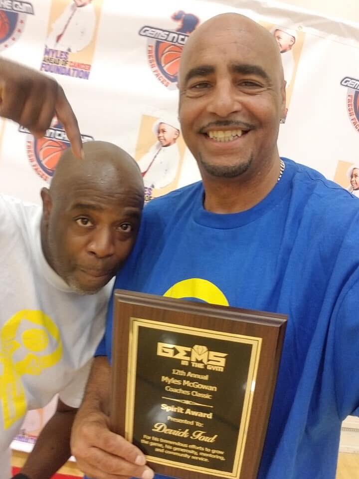 gemsinthegym's tweet photo. Fresh Faces ballers have fun, they learn, they compete, coaches/trainers hoop too, we give awards and academic scholarships at the @MylesClassic 😏😊
#freshfaces2023 #stayfresh #coachesunitygames
#mylesaheadofcancer https://t.co/vKsHQ4nwwN