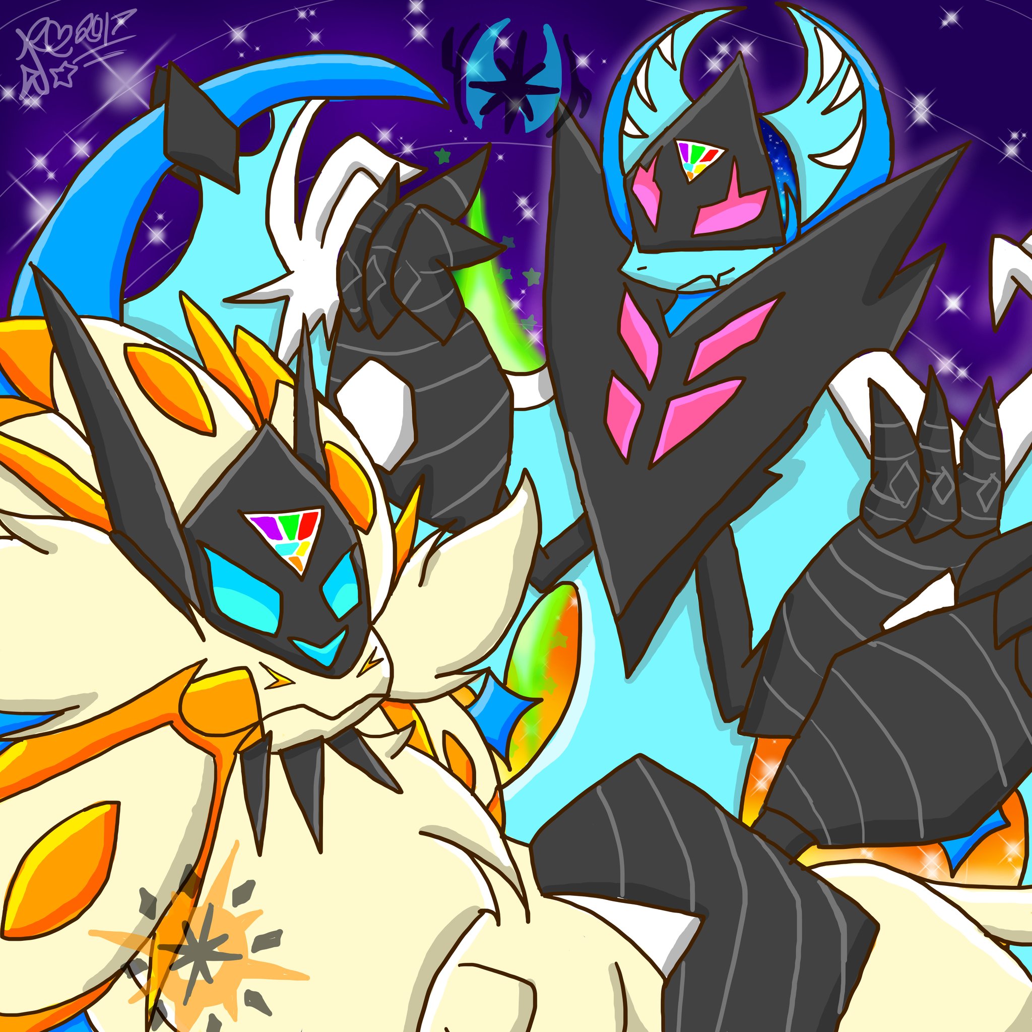 I Asked An AI To Make Solgaleo/Necrozma/Lunala/ : r/PokeMoonSun