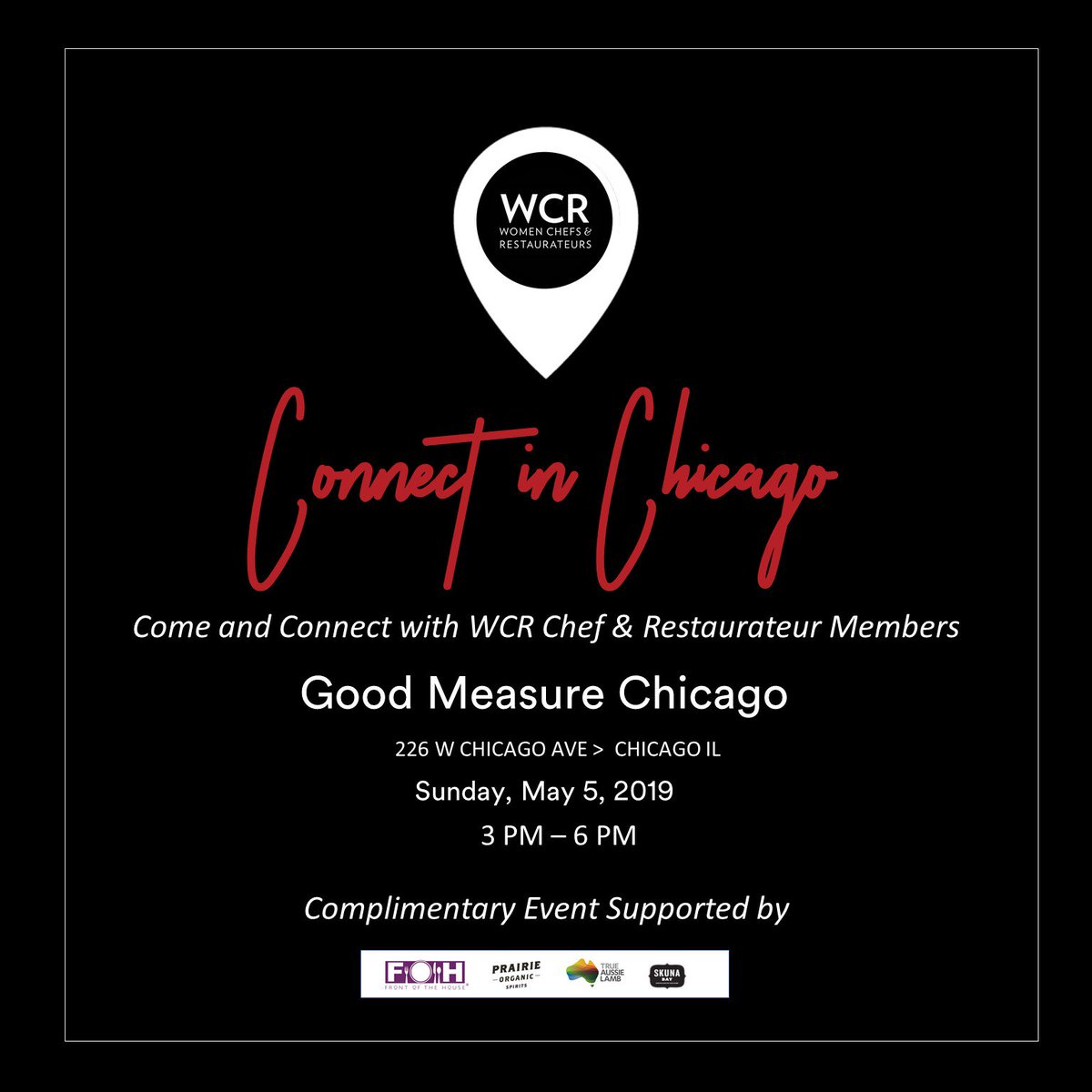 WCR Women Chefs Official (@wcrwomenchefs) on Twitter photo Are you in Chicago for AWARDS WEEKEND? We are & we'd love to get you connect with your culinary colleagues while sharing a few chef bites and mixologist crafted cocktails - Join us at GOOD MEASURE CHICAGO from 3pm- 6pm 5.5.19 > RSVP wendy@womenchefs.org #wcr #cheflife Are you in Chicago for AWARDS WEEKEND? We are & we'd love to get you connect with your culinary colleagues while sharing a few chef bites and mixologist crafted cocktails - Join us at GOOD MEASURE CHICAGO from 3pm- 6pm 5.5.19 > RSVP wendy@womenchefs.org #wcr #cheflife