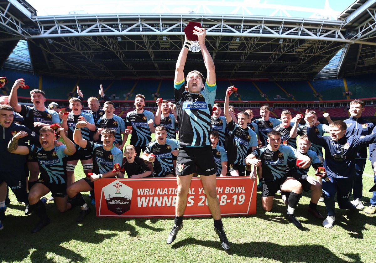 WelshRugbyUnion's tweet photo. Congratulations National Youth Cup, Plate and Bowl champions @cardiffmetrfc @CwinsCdydd_D18 and @ResolvenYouth, well played all youth finalists today 👏👏#RoadtoPrincipality https://t.co/QIkGPHewm0