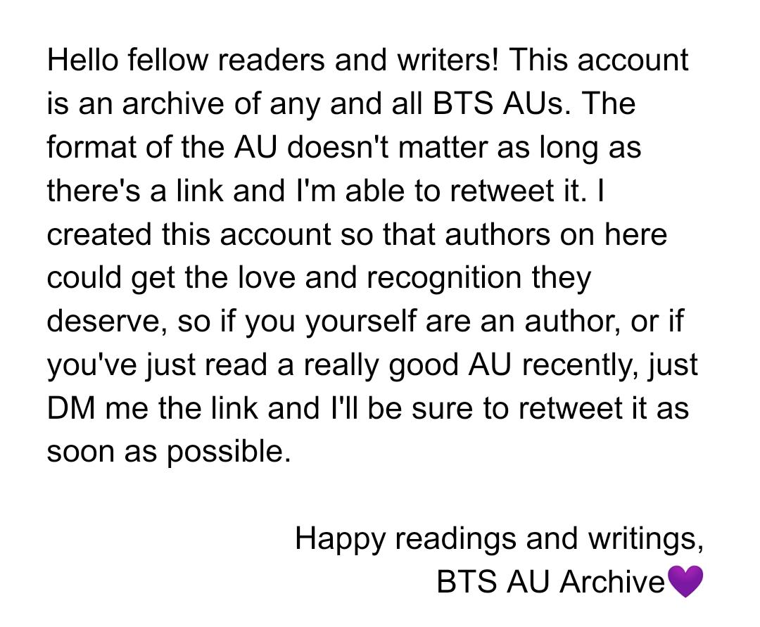 BTS AU Archive (@BTS_AU_Archive_) / Posts / X