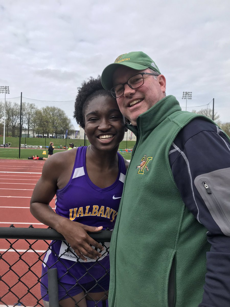 America East Long Jump Champ- IHS Alum EJ Onah (national qualifier)!
