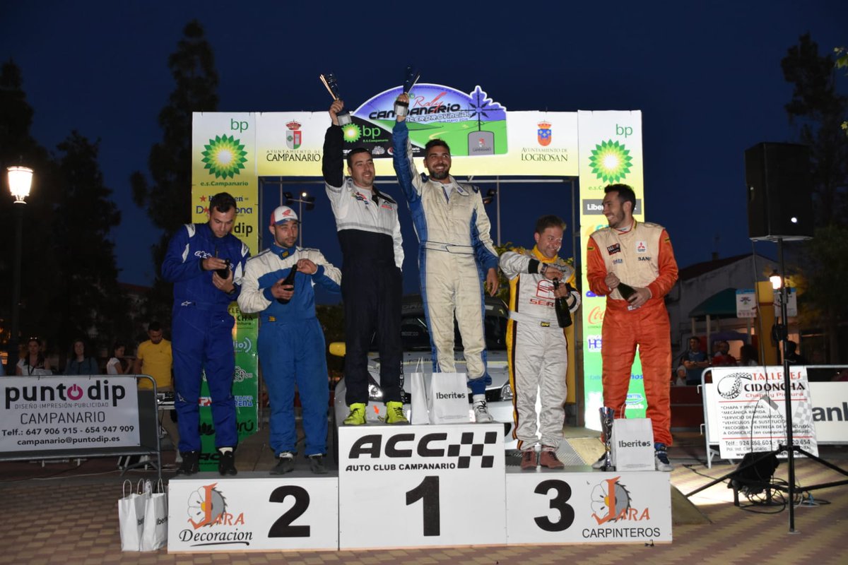 Fin del VII Rally Campanario Interprovincial🏁 🚗💨

🏆 Ganadores E. Noruego y D. Canelo.

👏 A. Gómez y A.Fariña, segunda posición, y A. Camacho y F. M. Colchón, como terceros.
#7RallyCampanario
Enhorabuena‼️