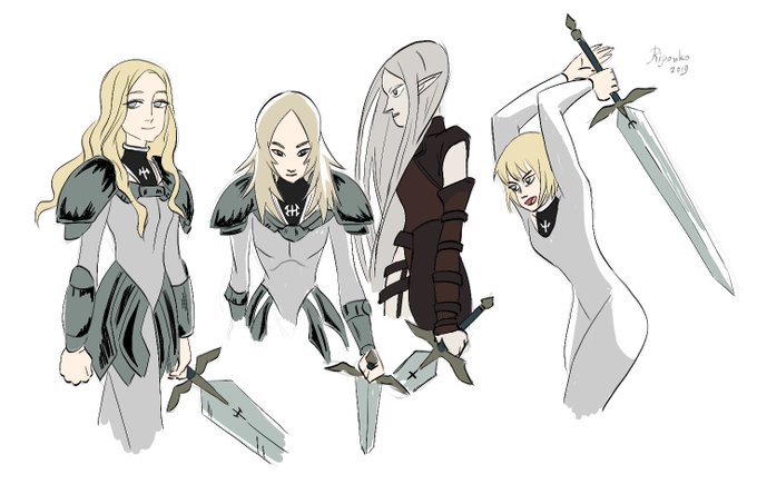 2019-05-05. doodle. #claymore. 