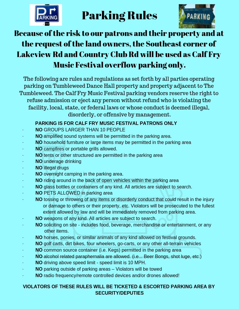 Here are the rules for parking Saturday May 4th.