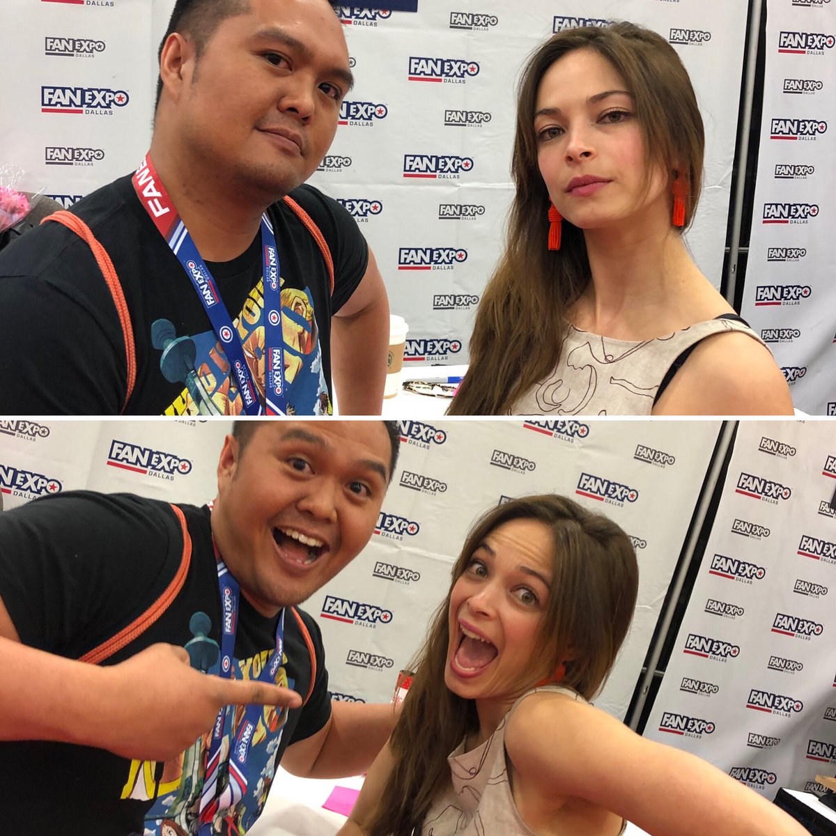 FistPumpPnoy's tweet photo. Met @MsKristinKreuk from the show #Smallville and not only is she nice to talk to in person but she is also a fun person to be with. Fun fact, she is part Chinese and Dutch. @fanexpodallas #FanExpoDallas #FanExpoDallas2019 https://t.co/YK5TsL3JsS