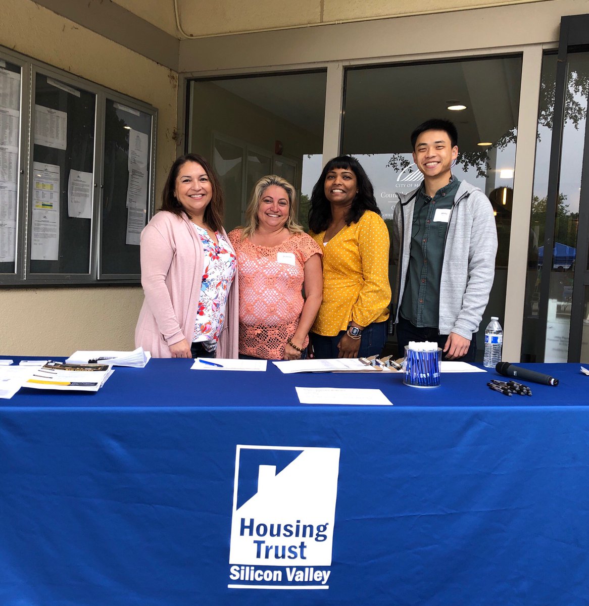 HousingTrustSV's tweet photo. It’s on! The @CityofMorganHil #ADU Resource Fair has begun! From now till noon the public can come and check out a micro #GrannyUnit and learn from several cool vendors - for those coming to the 11-4 workshop, registration starts at 10! #AHW2019 #Year4Housing #BayArea #grannyflat https://t.co/sX4ePoDk08